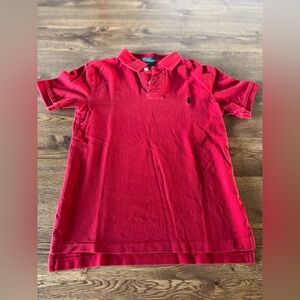 Boys Polo Ralph Lauren Red Polo Shirt Size 8